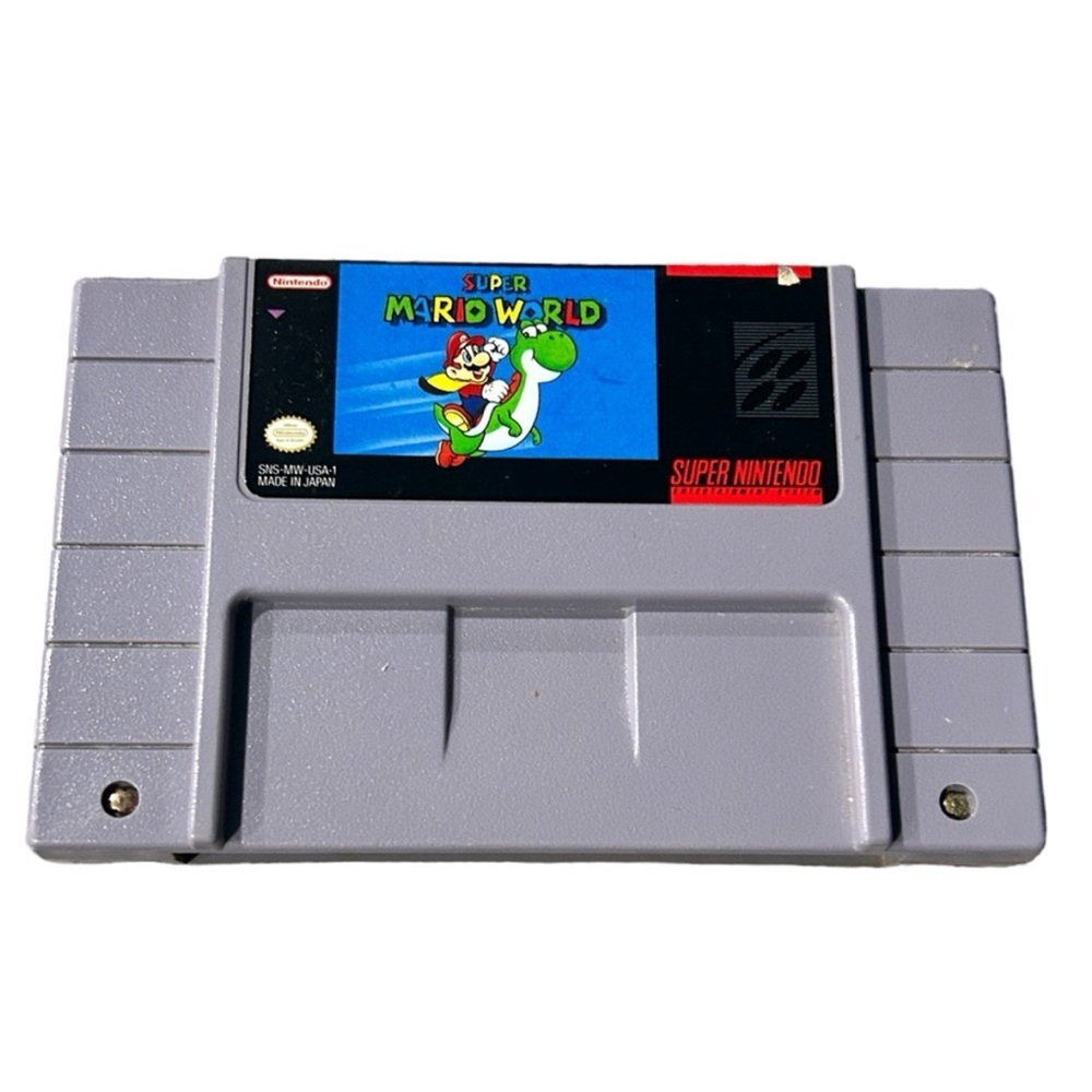Vintage Nintendo SNES Super Mario
World Video Game